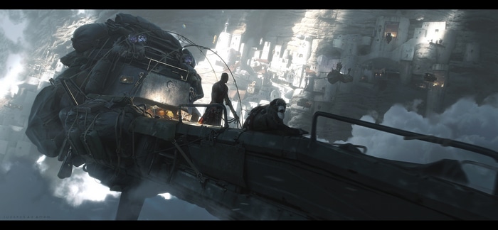 4K Futuristic ArtStation by Romain Jouandeau