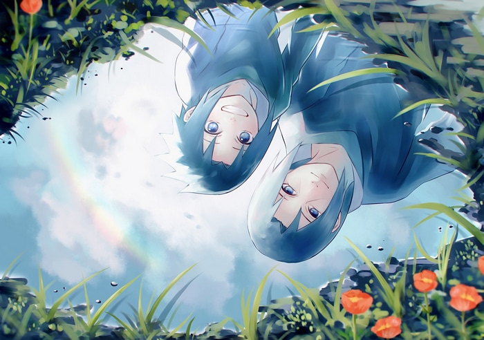 Naruto: Uchiha Sasuke and Uchiha Itachi Reflection