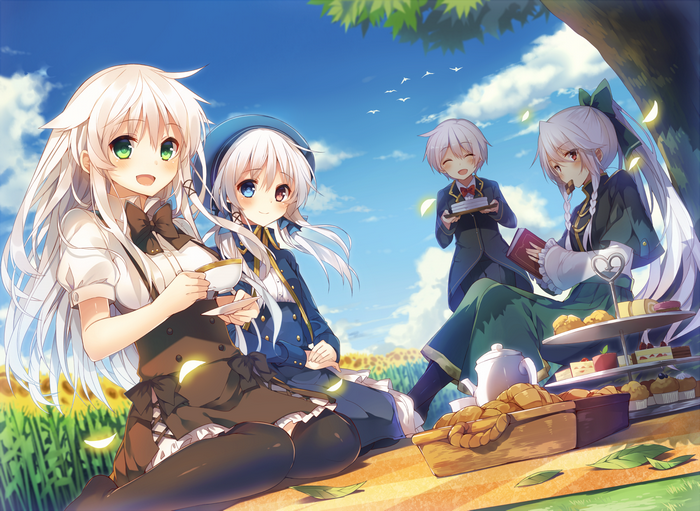 Pixiv Fantasia: Picnic with Anceril Sacred characters