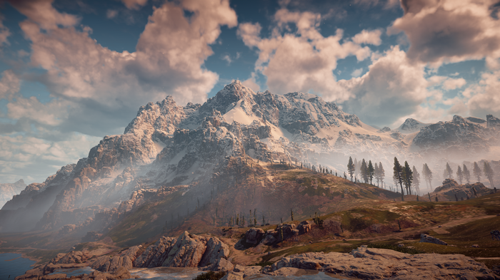 4K Horizon Zero Dawn Mountain Landscape