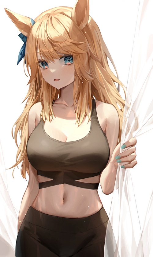 Gold City (Uma Musume) in sportswear