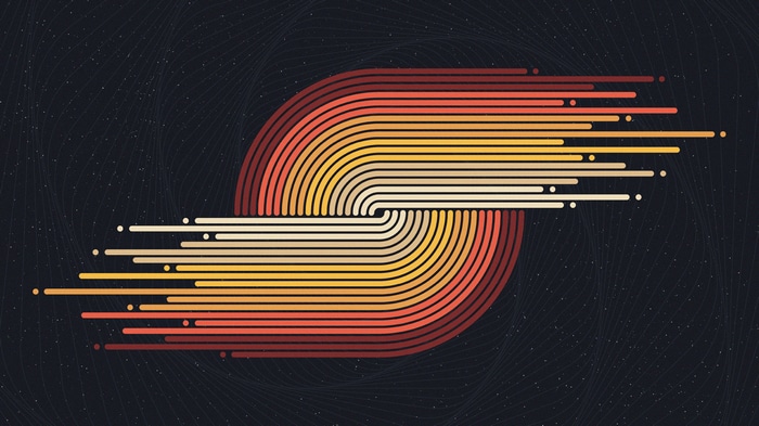 Retro Style Abstract Lines 4K
