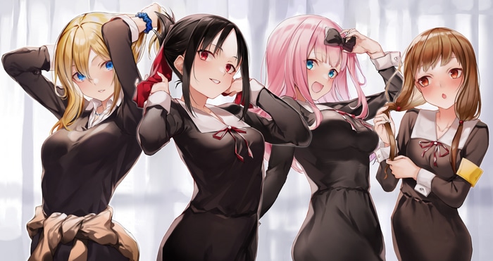 Kaguya-Sama: Love is War characters in school uniforms