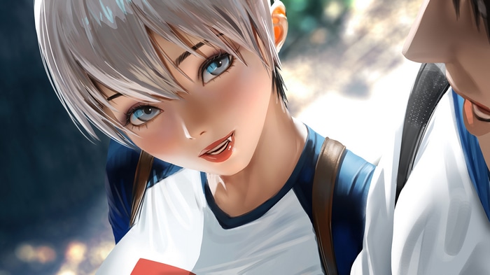 Uzaki Hana and Shinichi Sakurai from Uzaki-chan wa Asobitai!