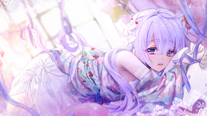 Azur Lane Unicorn in a Kimono