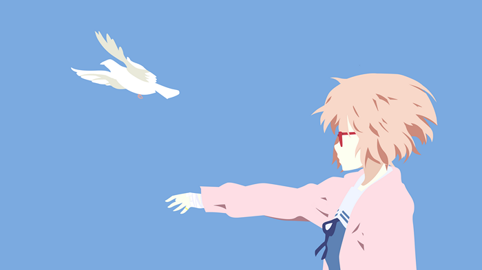 4K Kuriyama Mirai with a bird