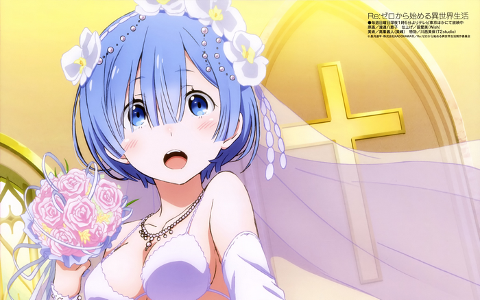 4K Rem in Wedding Dress from Re:Zero