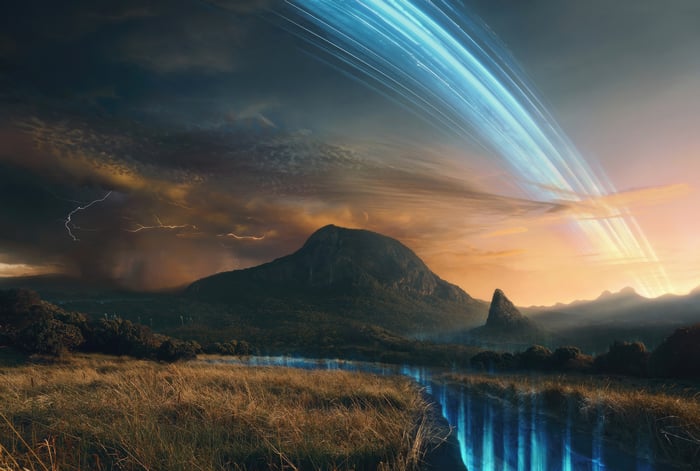 Callibra Constellation on Earth Landscape
