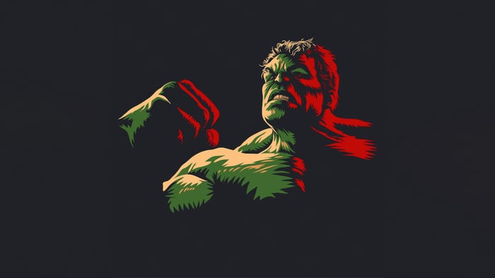The Hulk in Red and Green