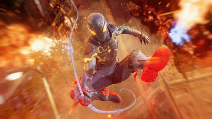Marvel's Spider-Man 2 Encoded Suit in Action