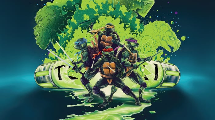 Teenage Mutant Ninja Turtles and ooze