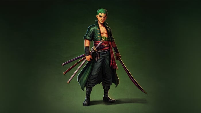 Roronoa Zoro from One Piece with swords