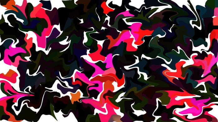 Abstract shapes with bright colors