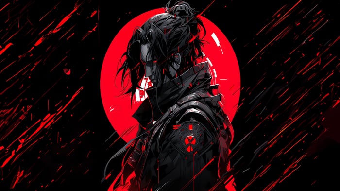 Itachi Uchiha in Cyberpunk 2077 Style