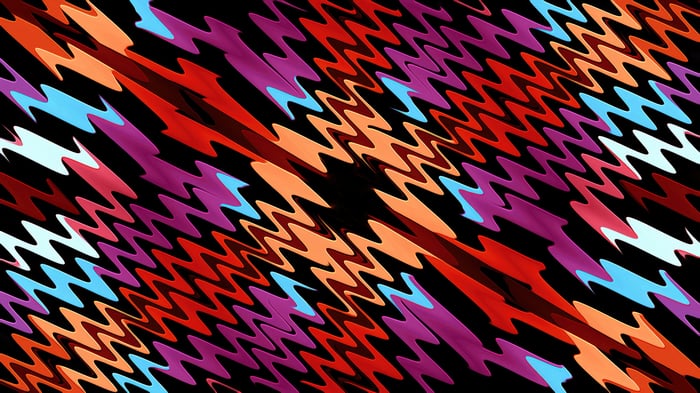 Abstract Zig Zag Pattern
