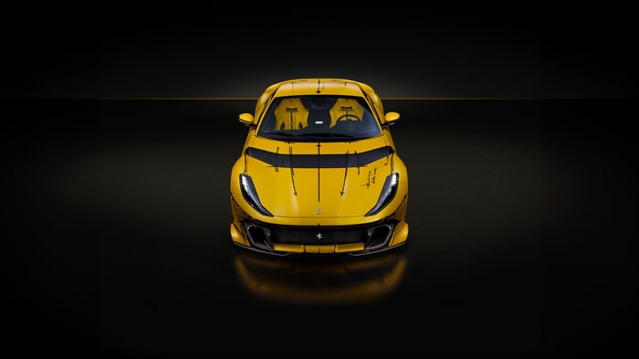 Yellow Ferrari 812 Competizione Tailor Made