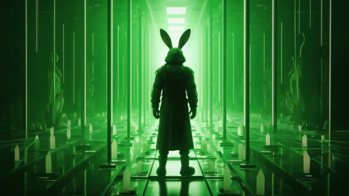 The Matrix Knock Knock Rabbit Man