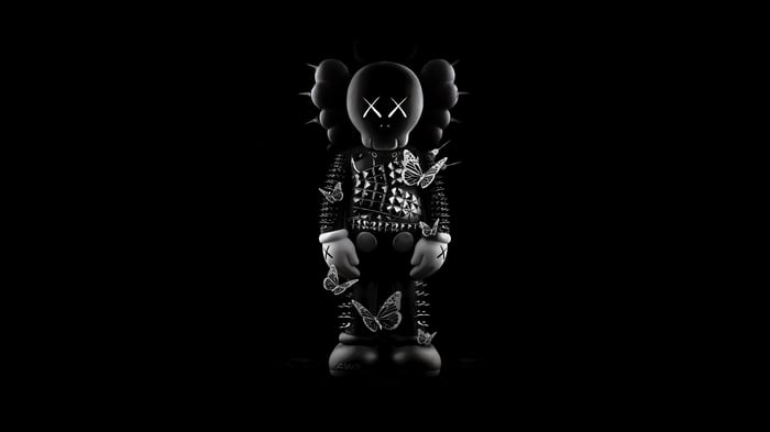 Kaws Companion Figure with Butterflies