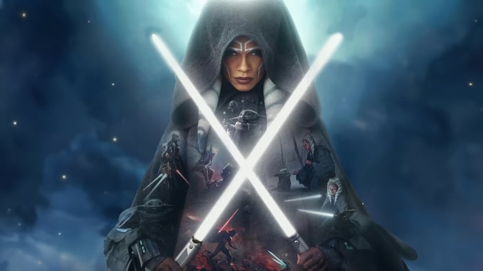 Star Wars Ahsoka Tano with Crossed Lightsabers