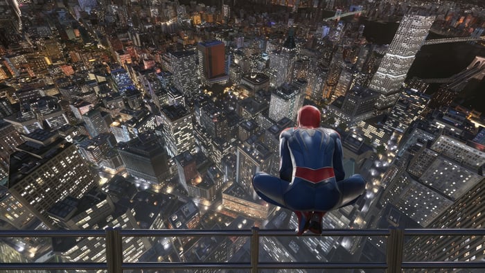 Marvel's Spider-Man 2 Cityscape at Night