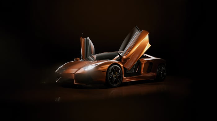 Lamborghini Aventador LP 700 with Doors Up