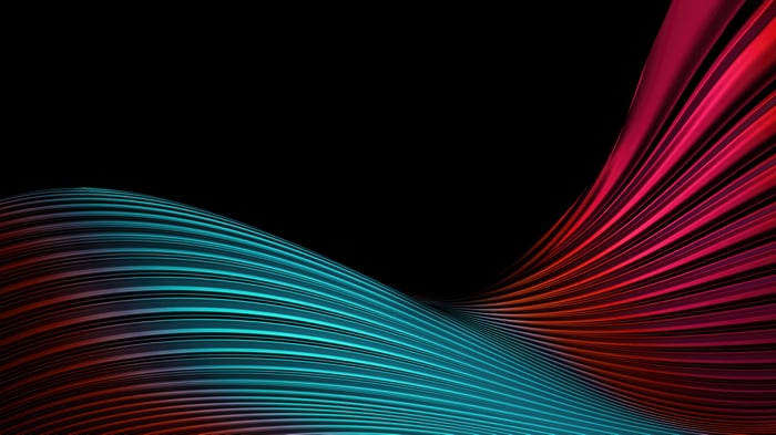 Colorful 3d Lines Abstract Oled