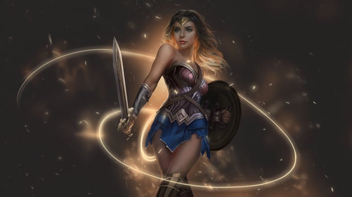 Wonder Woman with Sword and Shield