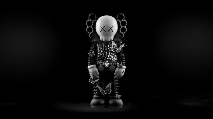 Kaws Companion with Butterflies and Brass Knuckles