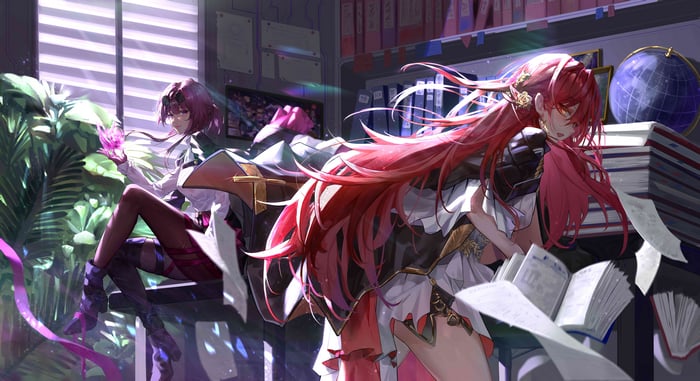 Kafka and Himeko from Honkai Star Rail