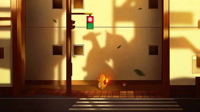 Charmander with Flame Soul in City