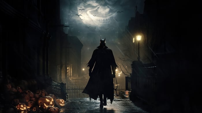 Batman on a Gothic Halloween Night
