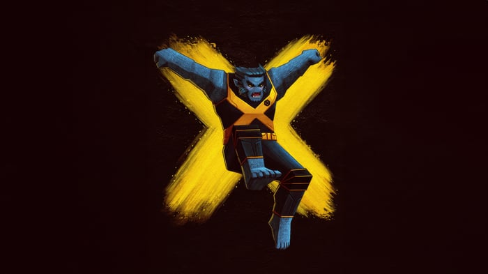 Beast X-Men Minimalist Art