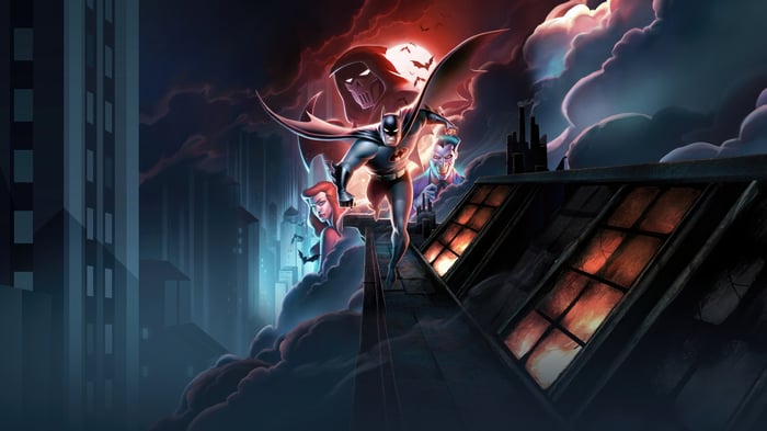 Batman: Mask of the Phantasm on a Rooftop