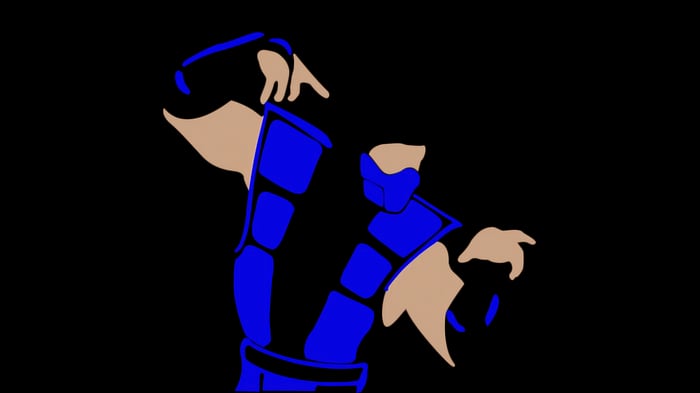 Mortal Kombat Sub Zero Minimalist Art