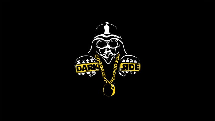 Darth Vader with "Dark Side" chain and Death Star pendant
