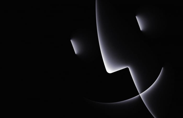 Abstract light streaks on black background