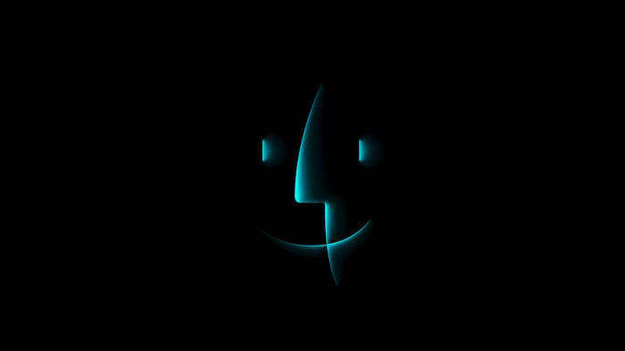 Apple OS9 Finder Glowing Logo