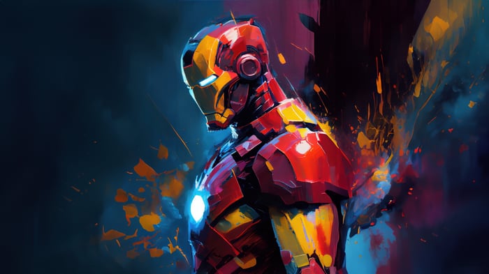Abstract Portrait of Iron Man