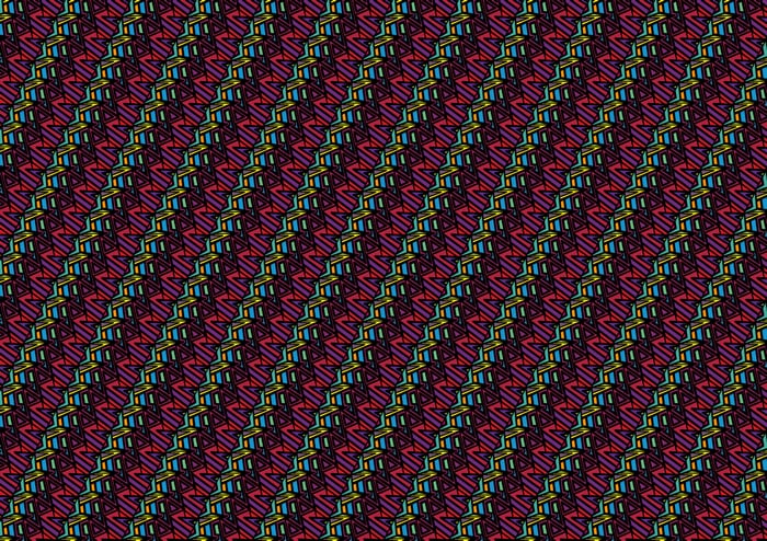 Abstract geometric pattern with colorful triangles