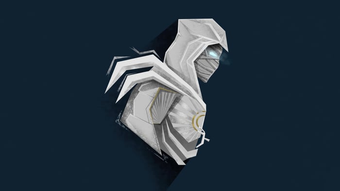 Moon Knight in stylized white costume