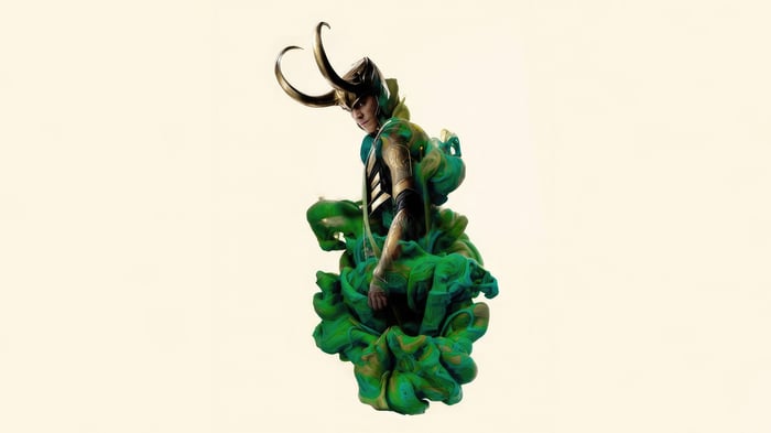 Loki God of Mischief in Green Smoke