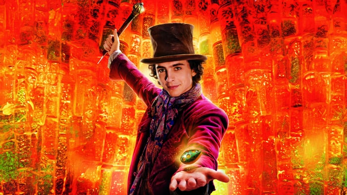 Timothee Chalamet as Willy Wonka
