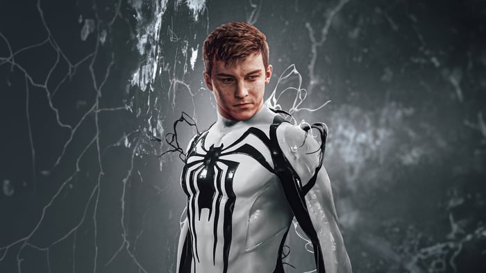 Spider-Man in White Symbiote Suit