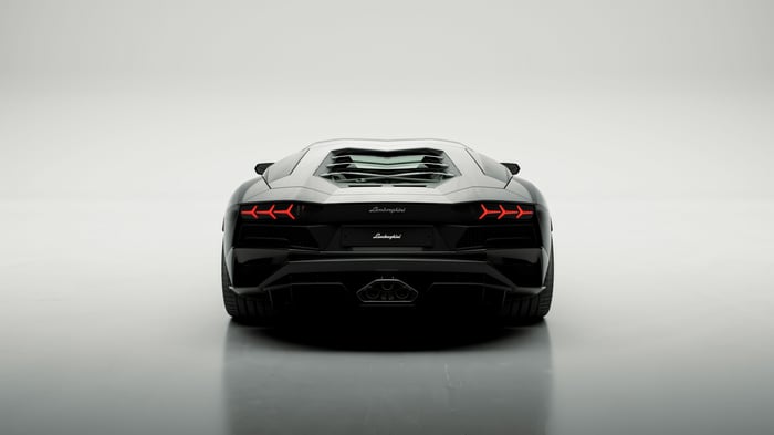 Lamborghini Aventador Rear View
