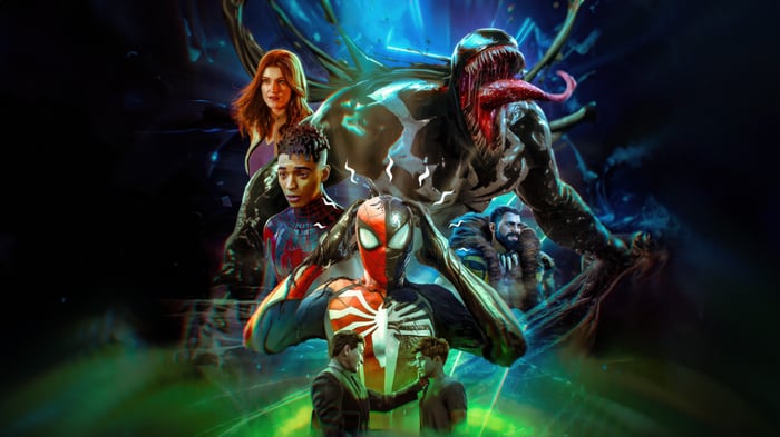 Marvel's Spider-Man 2 Venom and Spider-Man Characters