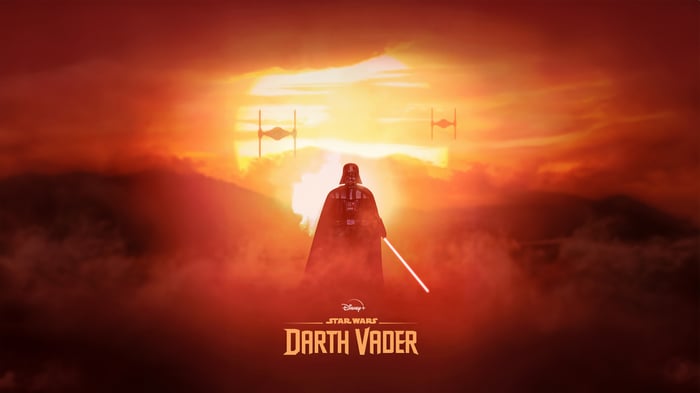 Star Wars Darth Vader with TIE Fighters