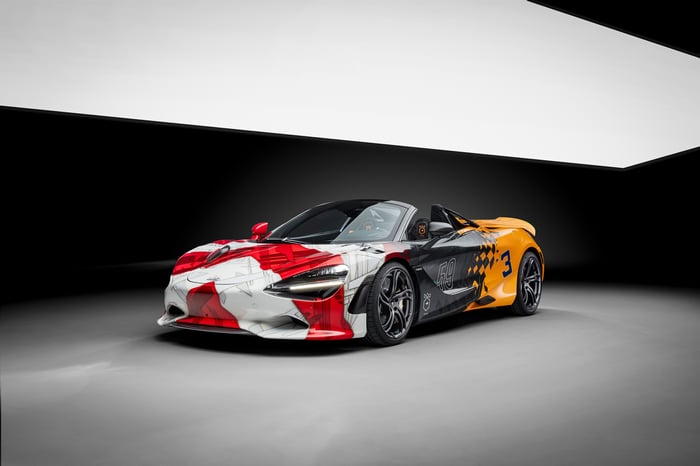 McLaren 750S Spider with custom livery