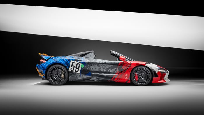McLaren 750S Spider with custom livery