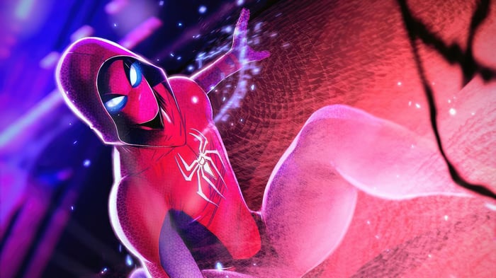 Spider-Man in a Red Hoodie