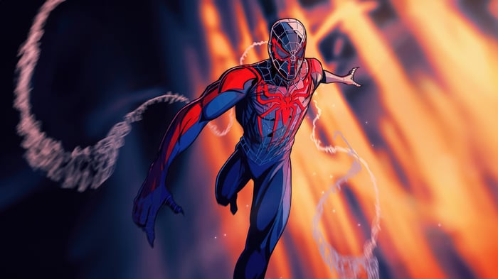 Spider-Man 2099 in a dynamic pose